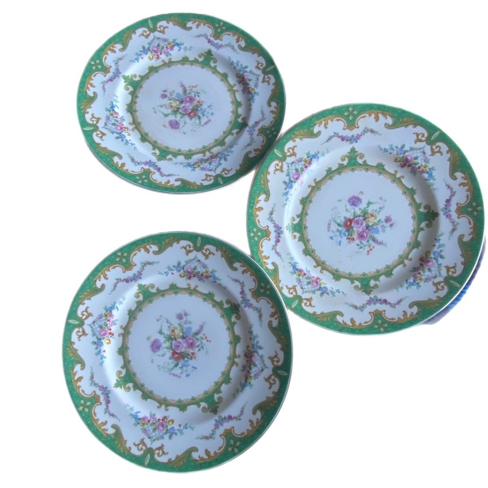 Vintage Mott Stanffordshire Serves Salad/Dessert Plates 9” set of 10